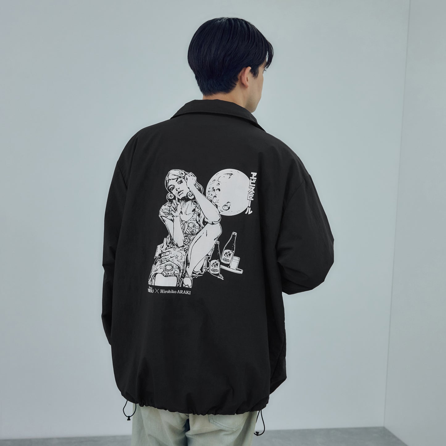 描き下ろし美人画ナイロントラックジャケット ムーンライトロケット