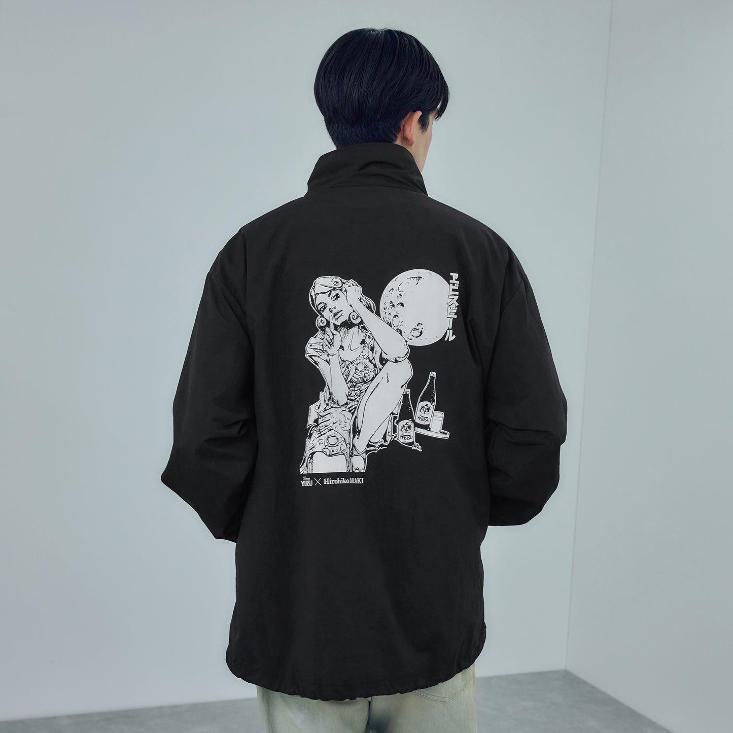 描き下ろし美人画ナイロントラックジャケット ムーンライトロケット