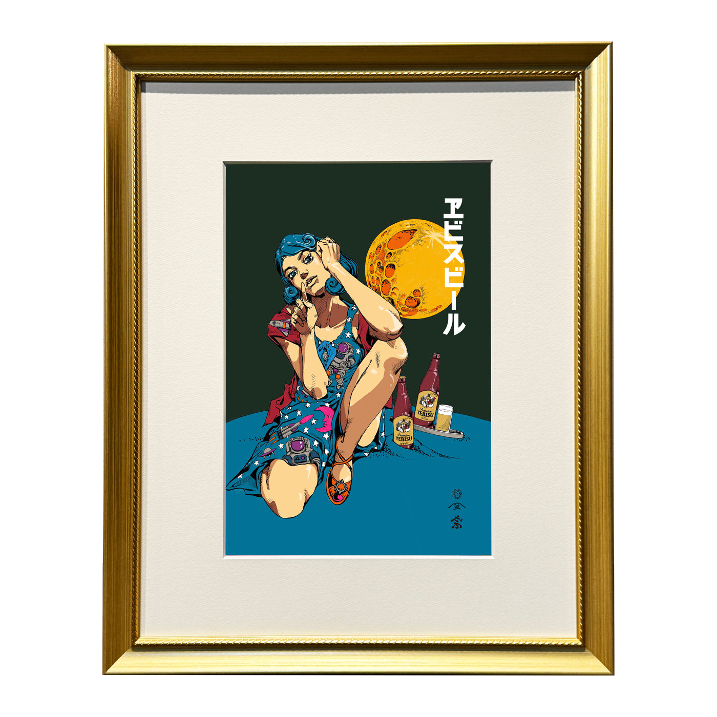 ラビンドラ・ダンクス氏　絵画初期　額縁は本人が選びました ラビンドラ・ダンクス氏 絵画初期 額縁は本人が選びました